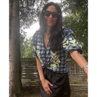 Sissel Edelbo, Fran Top, Blue Checks-Sissel Edelbo-Minlillebutik.dk