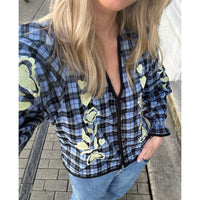 Sissel Edelbo, Fran Top, Blue Checks-Sissel Edelbo-Minlillebutik.dk