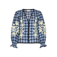 Sissel Edelbo, Fran Top, Blue Checks-Sissel Edelbo-Minlillebutik.dk