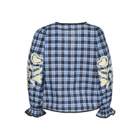 Sissel Edelbo, Fran Top, Blue Checks-Sissel Edelbo-Minlillebutik.dk