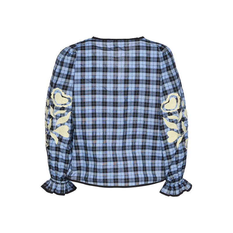Sissel Edelbo, Fran Top, Blue Checks-Sissel Edelbo-Minlillebutik.dk
