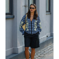 Sissel Edelbo, Fran Top, Blue Checks-Sissel Edelbo-Minlillebutik.dk