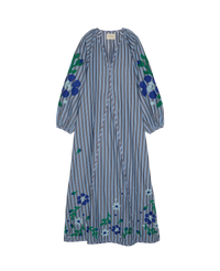 Sissel Edelbo, Fran Dress, Leftover Fabric, Grey Stripes, ONESIZE