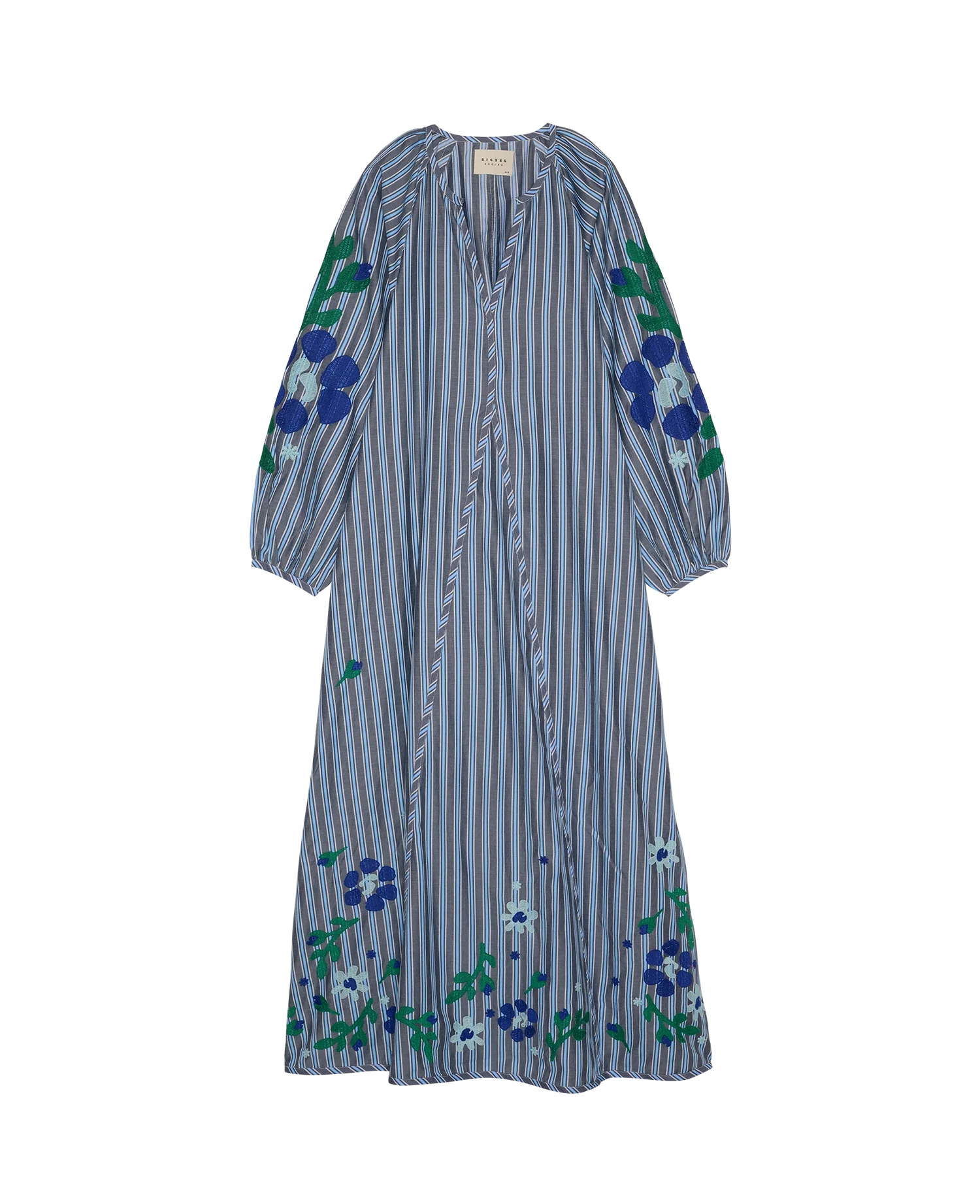 Sissel Edelbo, Fran Dress, Leftover Fabric, Grey Stripes, ONESIZE