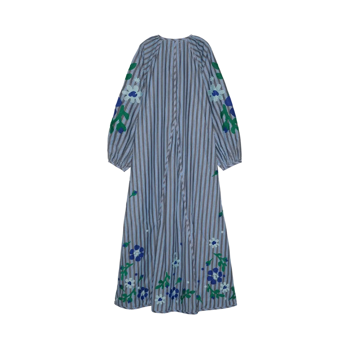 Sissel Edelbo, Fran Dress, Leftover Fabric, Grey Stripes, ONESIZE-Sissel Edelbo-Minlillebutik.dk