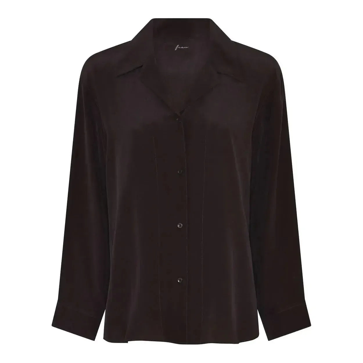 Frau, Cayenne silk crepe shirt, Chocolate Torte-Frau-Minlillebutik.dk