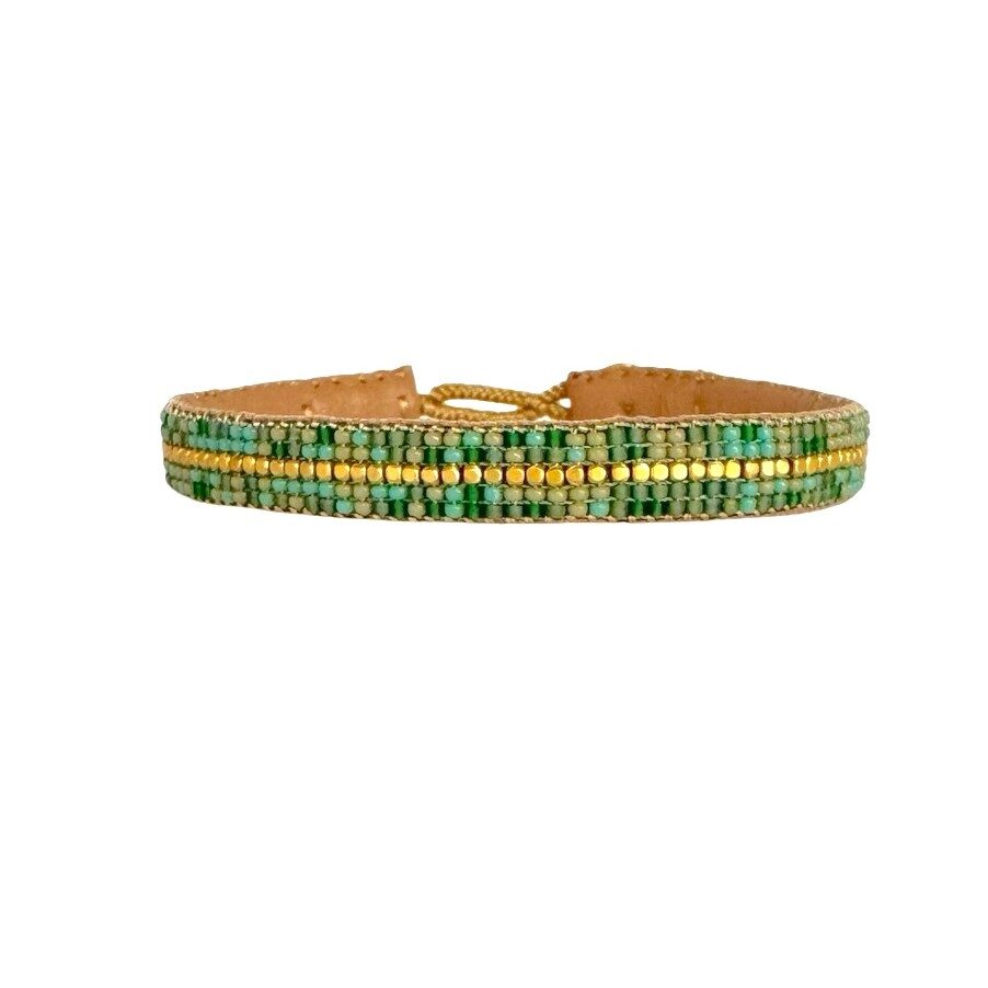 iBU Jewels, Armbånd, The Stripe Mix, Mix Green-iBU Jewels-Minlillebutik.dk