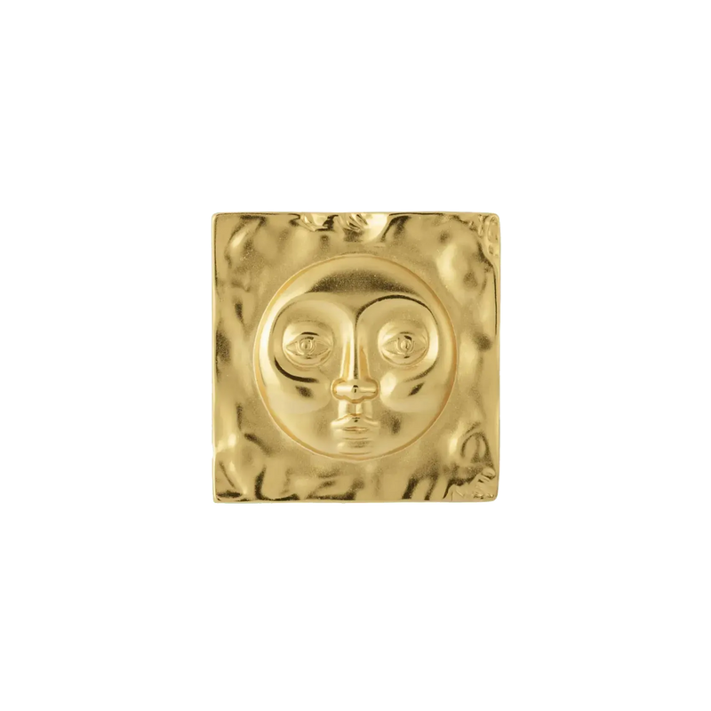 House of Vincent, The Hermit Broche, Forgyldt,-House of Vincent-Minlillebutik.dk