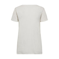 Mos Mosh, MMNadine O-SS Deco Tee, Powder Pink-Mos Mosh-Minlillebutik.dk