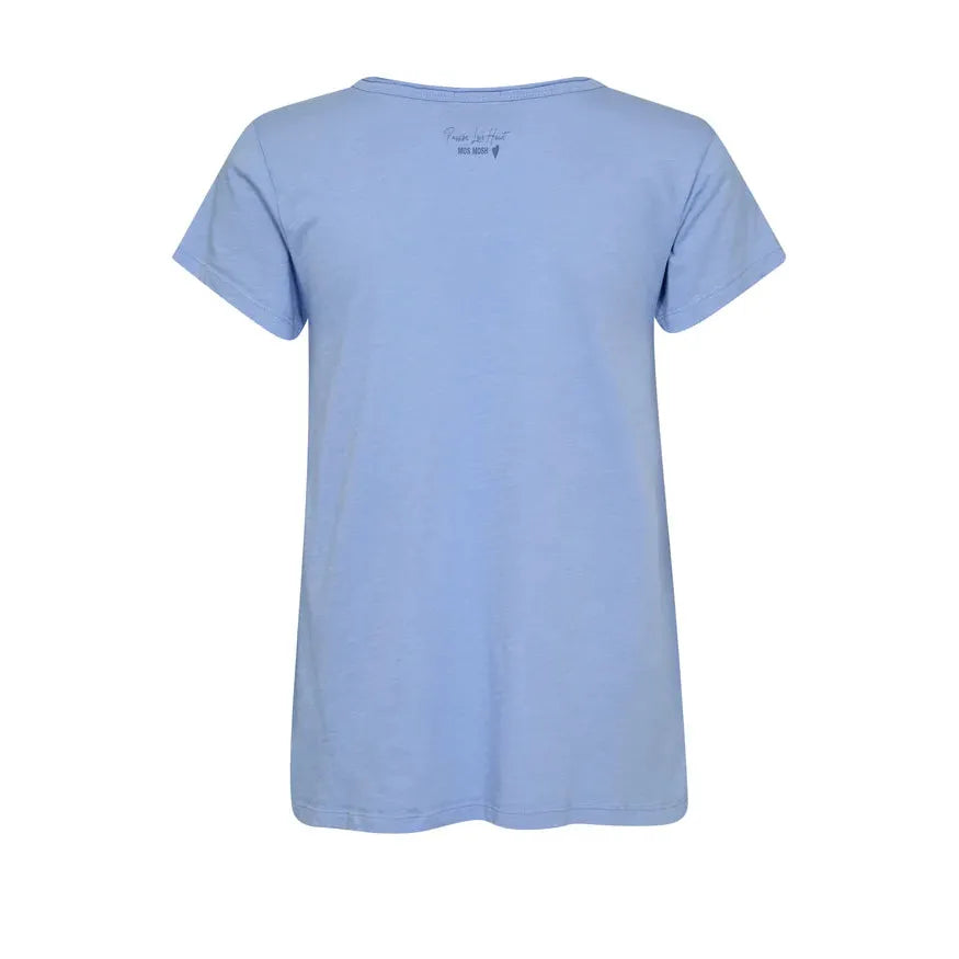 Mos Mosh, Tulli V-SS Basic Tee, Hydrangea