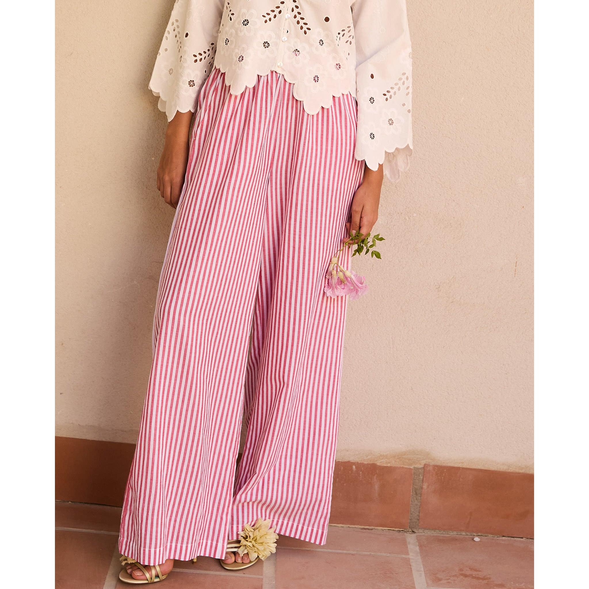 Sissel Edelbo, Hilde Pants, Red White – Minlillebutik.dk