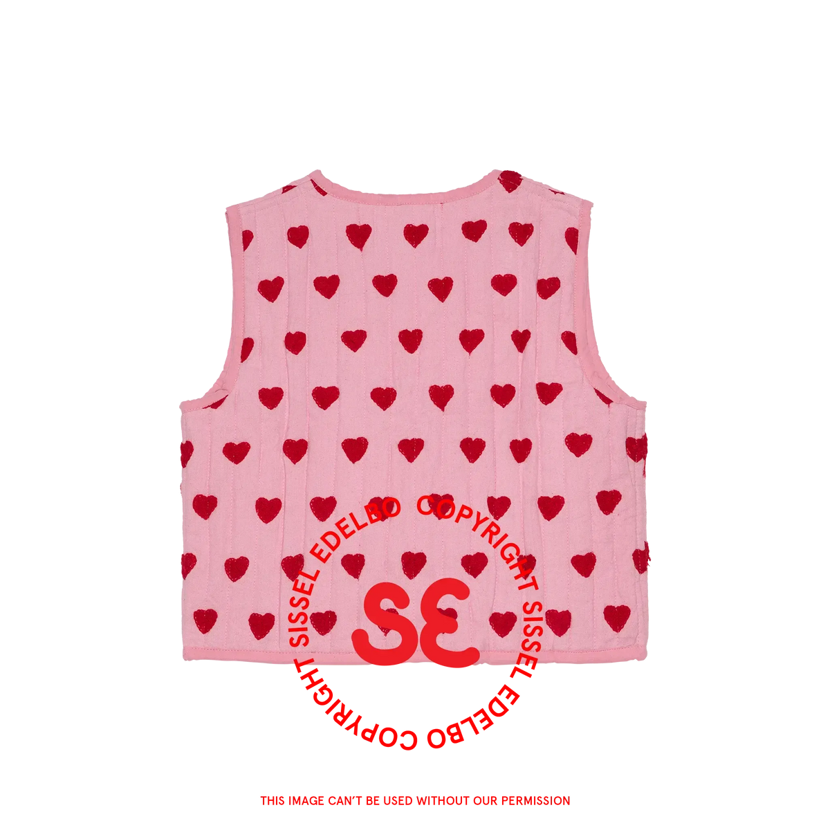 Sissel Edelbo, Honey MINI Vest, Tiny Red-Sissel Edelbo Mini-Minlillebutik.dk