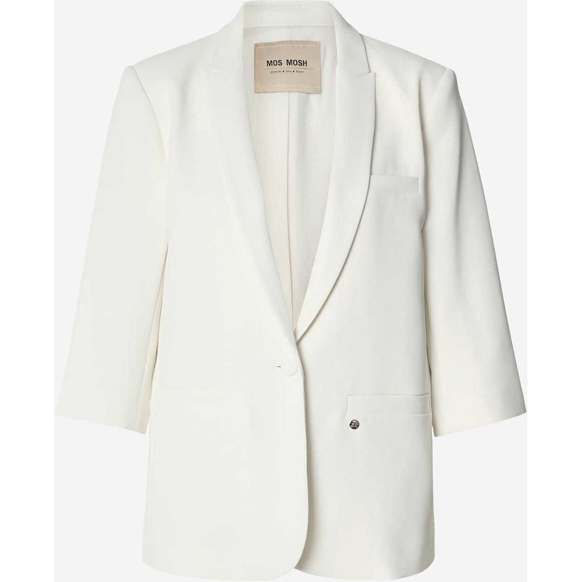 Mos Mosh, Junie Miley Blazer, Ecru-Mos Mosh-Minlillebutik.dk