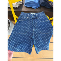 Mads Nørgaard, Distres Denim Rossy Shorts, Mid Blue Denim-Mads Nørgaard - Dame-Minlillebutik.dk