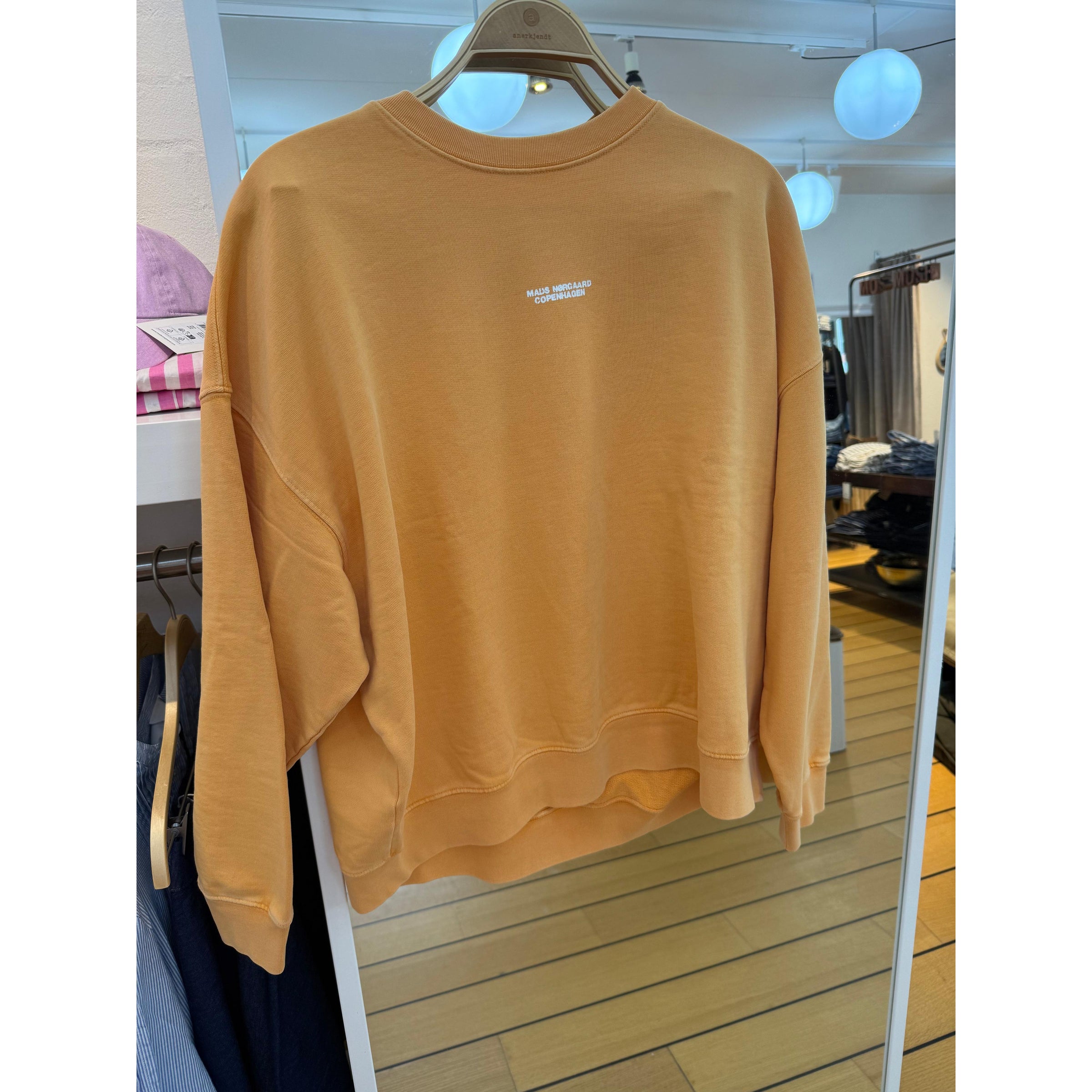 Mads Nørgaard, Compact Cotton Atli Sweatshirt, Zinnia-Mads Nørgaard - Dame-Minlillebutik.dk