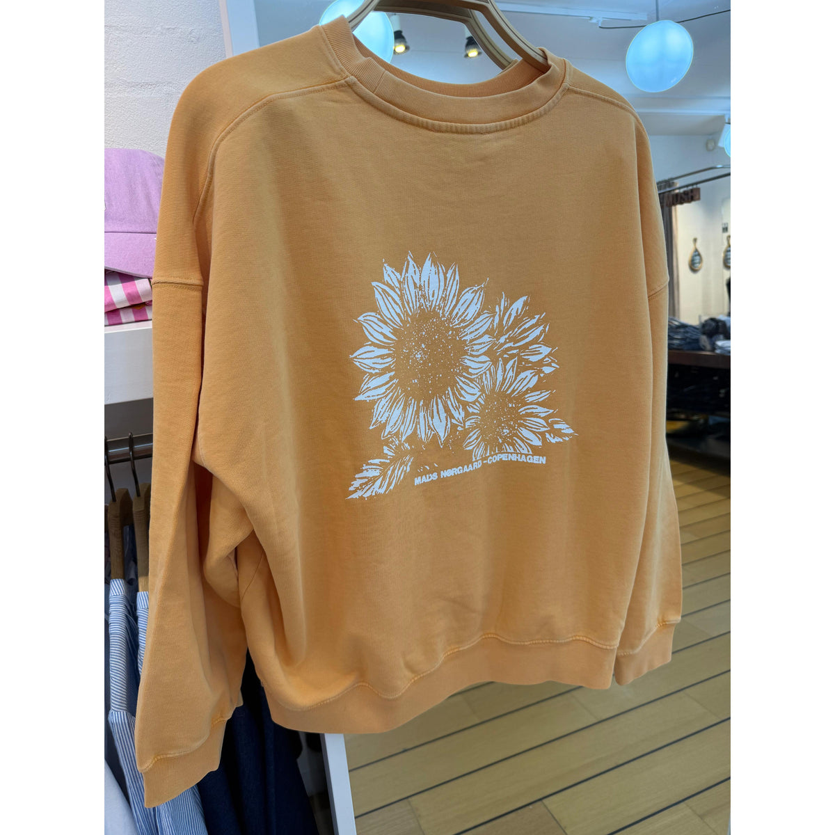 Mads Nørgaard, Compact Cotton Atli Sweatshirt, Zinnia-Mads Nørgaard - Dame-Minlillebutik.dk