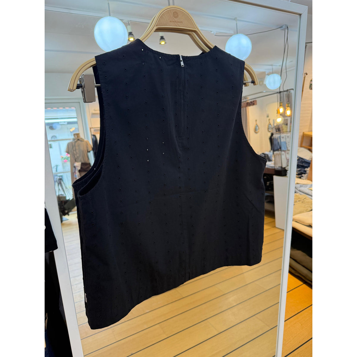 Mads Nørgaard, Broda Taby Top, Black-Mads Nørgaard - Dame-Minlillebutik.dk