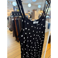 Mads Nørgaard, 2x2 Cotton Delkissa Dress AOP, Dot AOP Black-Mads Nørgaard - Dame-Minlillebutik.dk