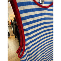 Nørgaard Paa Strøget, NPS Tank Top Kontrast, Blue/Ecru/Red, One Size