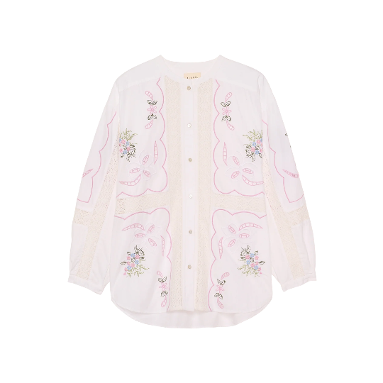 Sissel Edelbo, Sada Shirt, White Pastel-Sissel Edelbo-Minlillebutik.dk