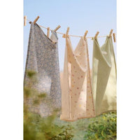 Ib Laursen, Viskestykke, Agathe, Lyseblå m/blomster-Ib Laursen-Minlillebutik.dk