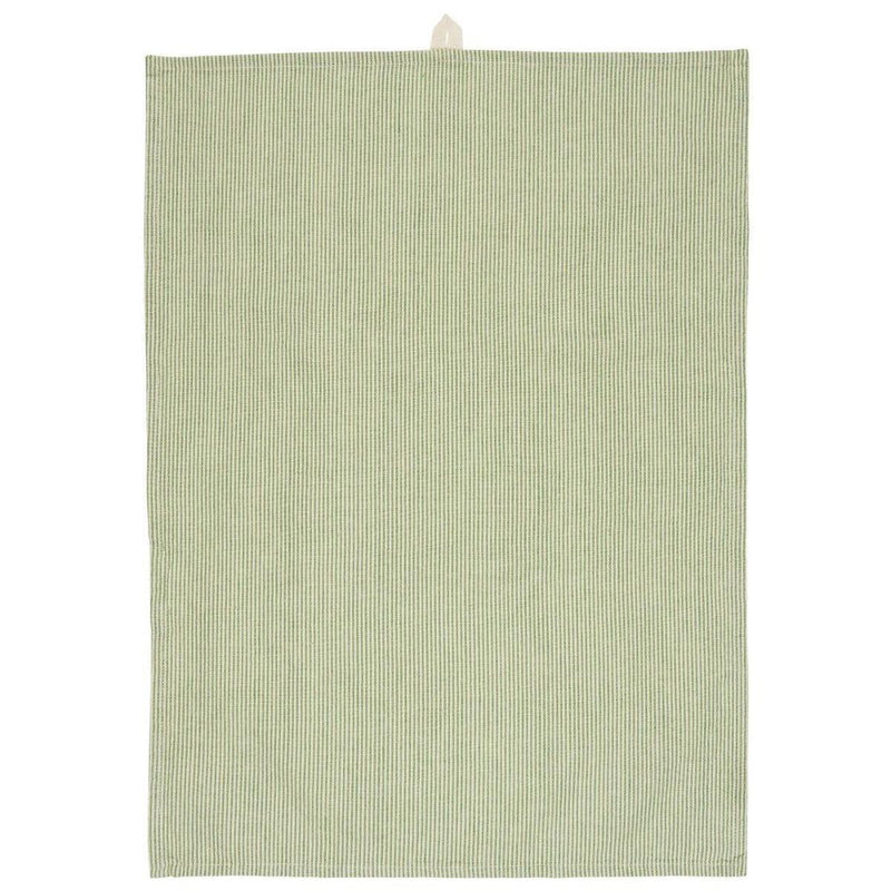 Ib Laursen, Viskestykke, Emil, Grønne tynde striber-Ib Laursen-Minlillebutik.dk
