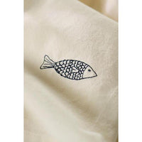 Ib Laursen, Stofserviet, Atlantis m/blå Fisk-Minlillebutik.dk-Minlillebutik.dk