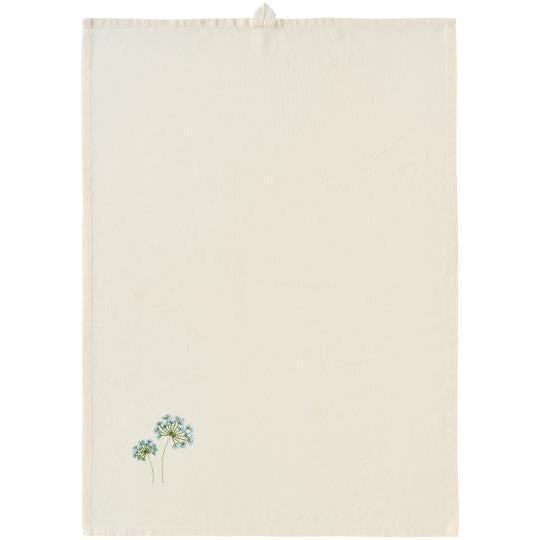Ib Laursen, Viskestykke, Flora m/blå Skærmblomst-Ib Laursen-Minlillebutik.dk