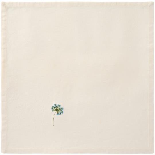 Ib Laursen, Stofserviet, Flora m/ blå Skærmblomst-Ib Laursen-Minlillebutik.dk