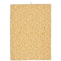 Ib Laursen, Viskestykke, Filippa, Sart Gul m/blomsterranke-Ib Laursen-Minlillebutik.dk