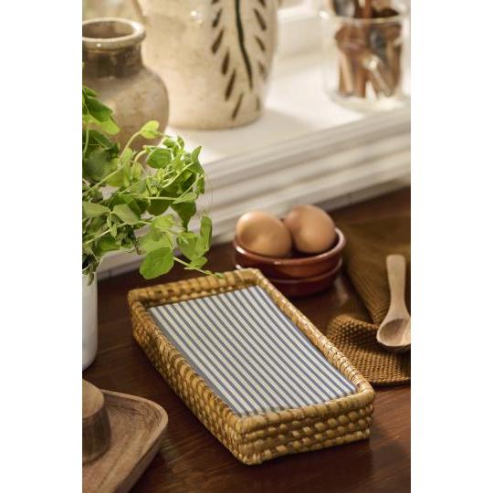 Ib Laursen, Serviet, Blå striber-Ib Laursen-Minlillebutik.dk