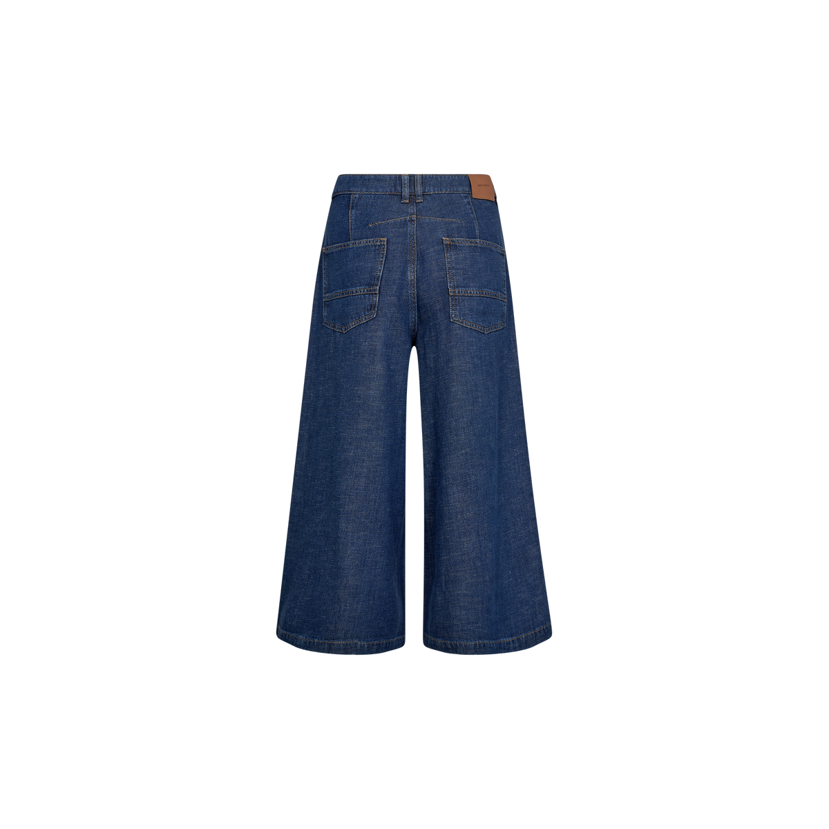 Mos Mosh, Culotte Arge Jeans, Dark Blue, Cropped-Mos Mosh-Minlillebutik.dk
