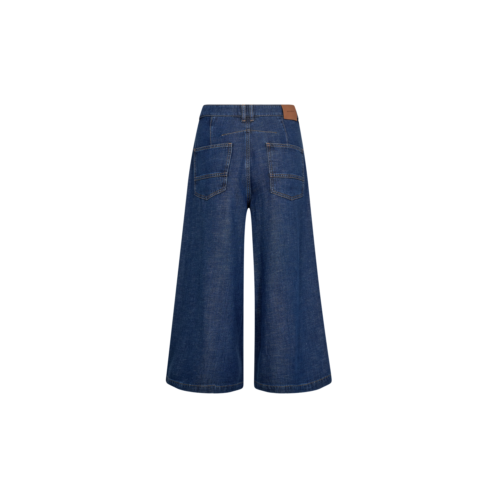 Mos Mosh, Culotte Arge Jeans, Dark Blue, Cropped-Mos Mosh-Minlillebutik.dk