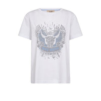 Mos Mosh, Washa O-SS Tee, White-Mos Mosh-Minlillebutik.dk