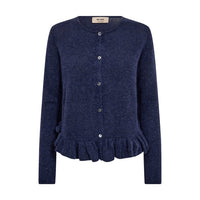 Mos Mosh, Mape Alice Knit Cardigan, Crown Blue-Mos Mosh-Minlillebutik.dk