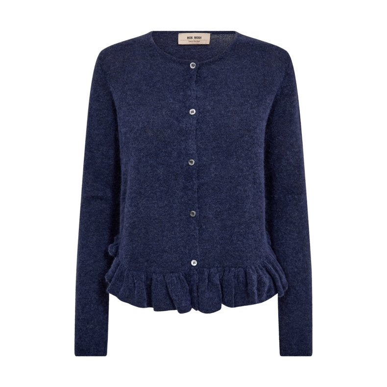 Mos Mosh, Mape Alice Knit Cardigan, Crown Blue-Mos Mosh-Minlillebutik.dk