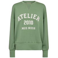 Mos Mosh, Nima O-LS Sweatshirt, Turf Green-Mos Mosh-Minlillebutik.dk