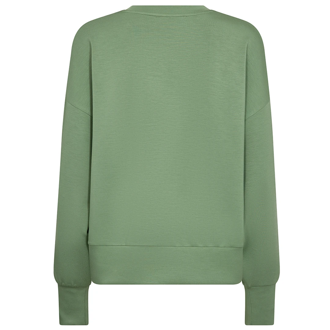 Mos Mosh, Nima O-LS Sweatshirt, Turf Green-Mos Mosh-Minlillebutik.dk