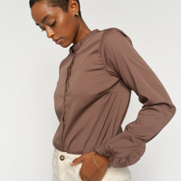 Mos Mosh, Mattie Shirt, Coffee Quartz-Mos Mosh-Minlillebutik.dk