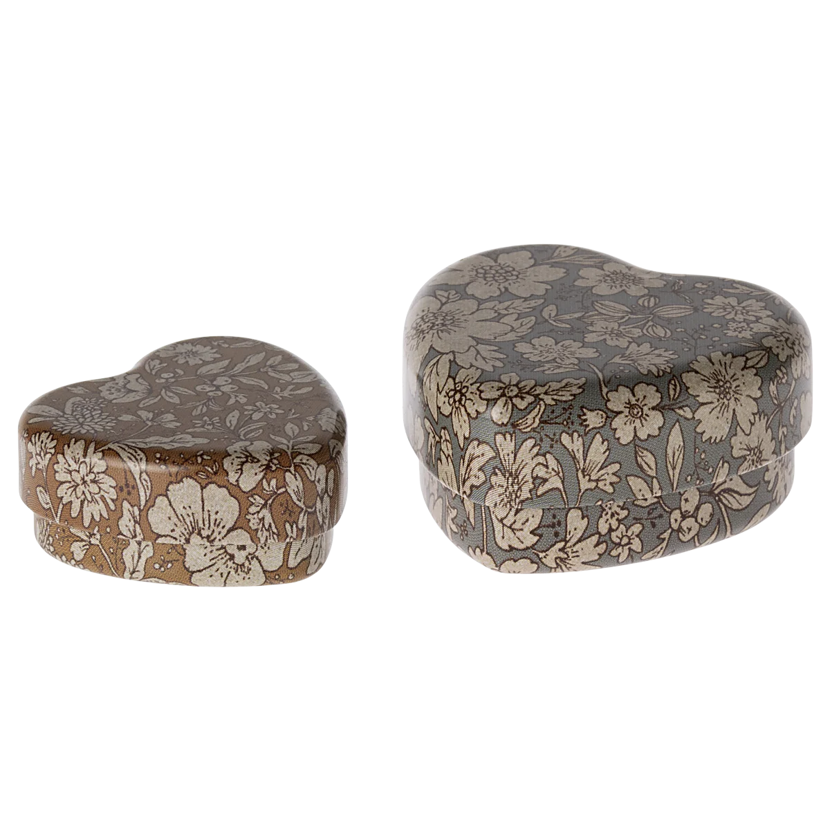 Maileg, Metal hjerteæske, Blue/Ocher, Stor 19-4602-01-Maileg-Minlillebutik.dk