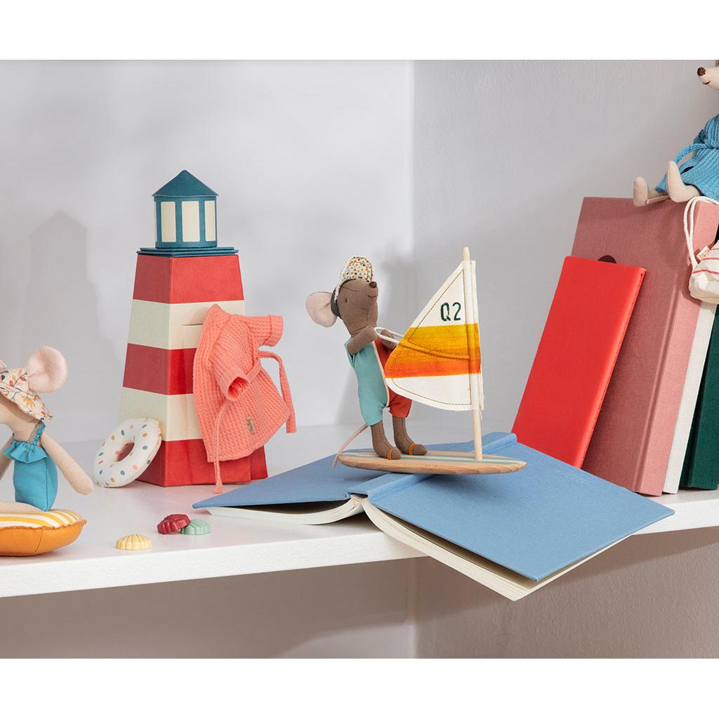 Maileg, Strandmus, Surfer, Storbror 17-2207-00-Maileg-Minlillebutik.dk