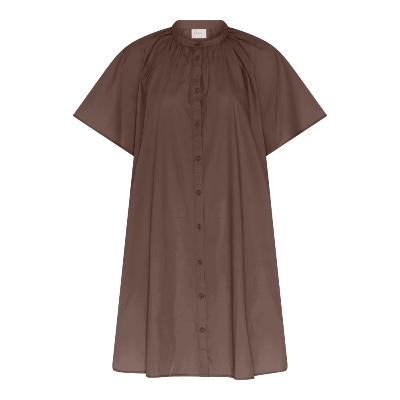 Frau, Siena Short Dress, Coffee Quartz-Frau-Minlillebutik.dk