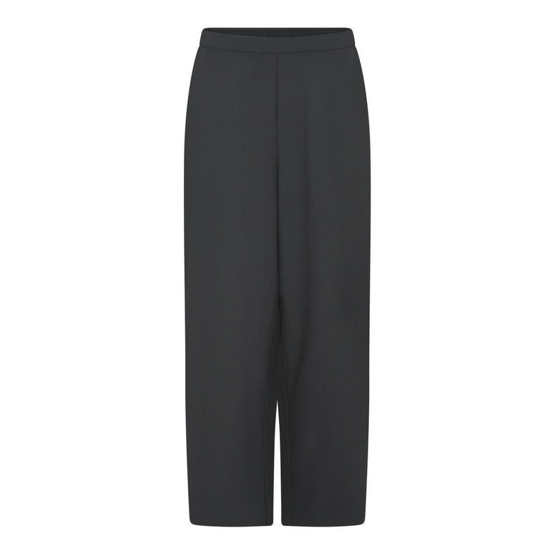 Frau, New Melbourne Light Wool Ankle Pant, Black-Frau-Minlillebutik.dk