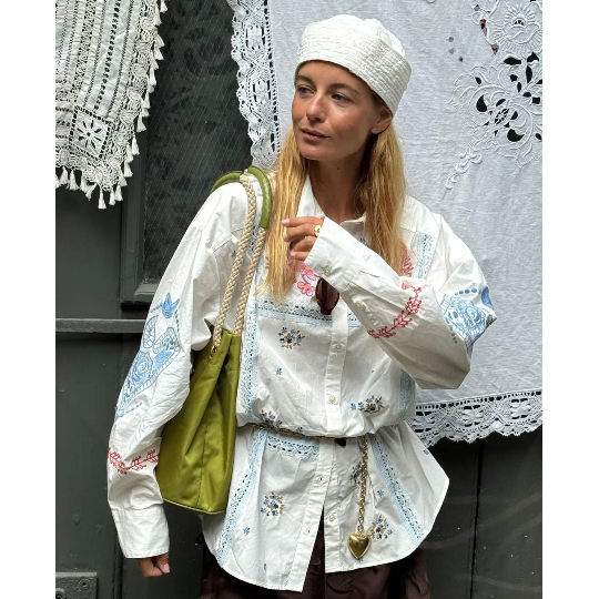 Sissel Edelbo, Camma Shirt, Snow White-Sissel Edelbo-Minlillebutik.dk