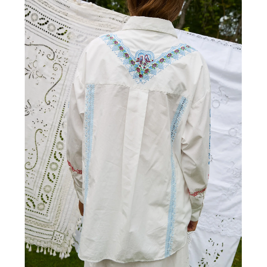 Sissel Edelbo, Camma Shirt, Snow White-Sissel Edelbo-Minlillebutik.dk