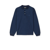 Mads Nørgaard, Light Terry Polo Sweat, Sky Captain-Mads Nørgaard - Herre-Minlillebutik.dk