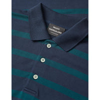 Mads Nørgaard, Light Terry Polo ST Tee, Sky Captain/Deep Sea ST.-Mads Nørgaard - Herre-Minlillebutik.dk