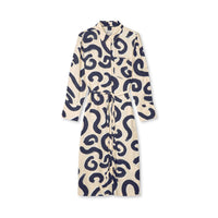 Mads Nørgaard, Delicate Twill Cany Dress AOP, Swirl AOP/Almond Oil-Mads Nørgaard - Dame-Minlillebutik.dk