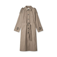 Mads Nørgaard, Cotton Pol Bentley Trench Coat, Walnut-Mads Nørgaard - Dame-Minlillebutik.dk