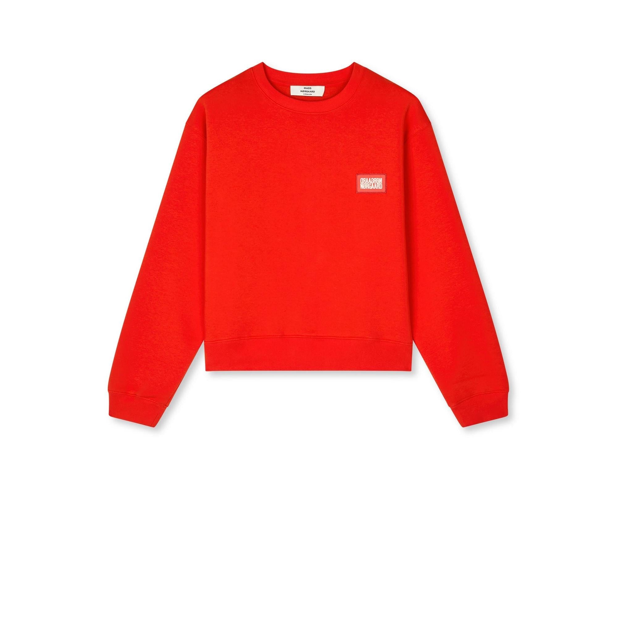 Mads Nørgaard, Standard Taylor Sweatshirt, Fiery Red-Mads Nørgaard - Dame-Minlillebutik.dk